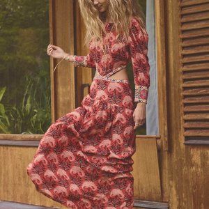 BA&SH gabriel MAXI PRINTED DRESS